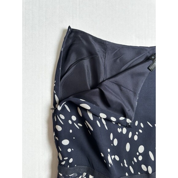 Vintage Zapa Asymmetrical Midi Skirt Black/White Polka Dots Women’s Size 8 Fairy - Picture 5 of 8